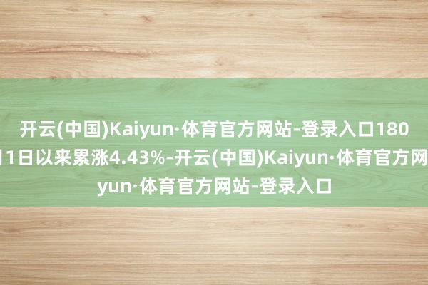 开云(中国)Kaiyun·体育官方网站-登录入口180价值指数5月1日以来累涨4.43%-开云(中国)Kaiyun·体育官方网站-登录入口