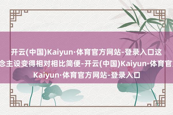 开云(中国)Kaiyun·体育官方网站-登录入口这种改换就让东说念主设变得相对相比简便-开云(中国)Kaiyun·体育官方网站-登录入口