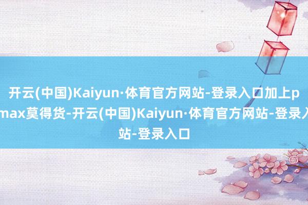 开云(中国)Kaiyun·体育官方网站-登录入口加上promax莫得货-开云(中国)Kaiyun·体育官方网站-登录入口