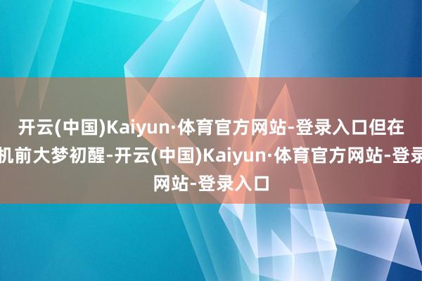 开云(中国)Kaiyun·体育官方网站-登录入口但在上飞机前