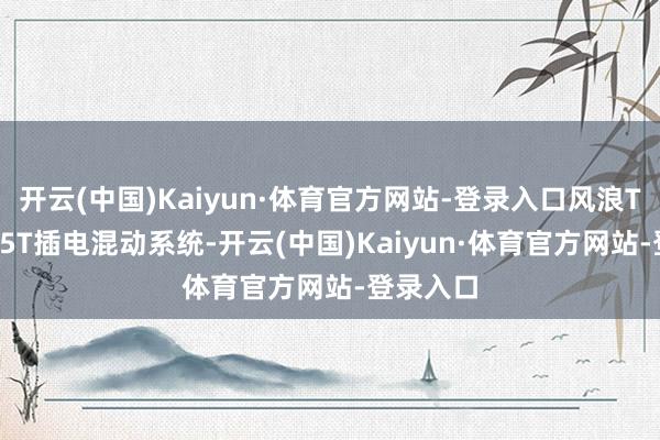 开云(中国)Kaiyun·体育官方网站-登录入口风浪T8搭载1.5T插电混动系统-开云(中国)Kaiyun·体育官方网站-登录入口