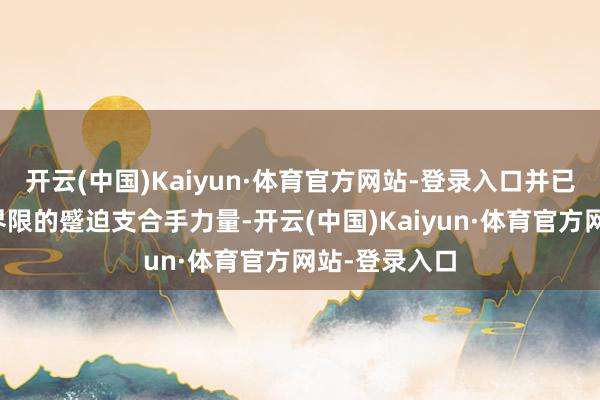 开云(中国)Kaiyun·体育官方网站-登录入口并已成为该运用界限的蹙迫支合手力量-开云(中国)Kaiyun·体育官方网站-登录入口