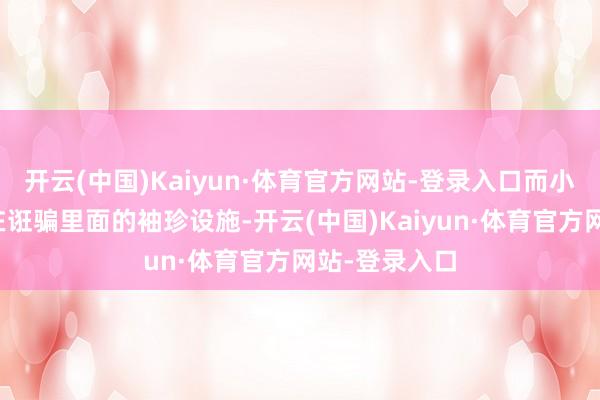 开云(中国)Kaiyun·体育官方网站-登录入口而小设施是运